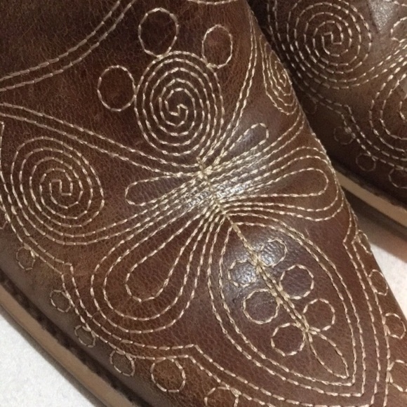 DR SCHOLL’S | Round Up Leather Mules boho - Picture 2 of 6